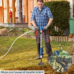 Bêche Pneumatique 5 En 1 Aero2Spade SCHEPPACH + Accessoires - 5909601900 -Scheppach 15332026 5