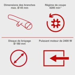 Broyeur électrique SCHEPPACH - 2400W - 2 Sac Collecteurs - GS55 -Scheppach 51903181 3