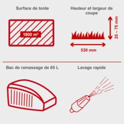 Tondeuse Thermique SCHEPPACH 7 Cv - Coupe De 53 Cm - MS225-53 7 Tondeuse Thermique SCHEPPACH 7 Cv - Coupe De 53 Cm - MS225-53 -Scheppach 57608131 3