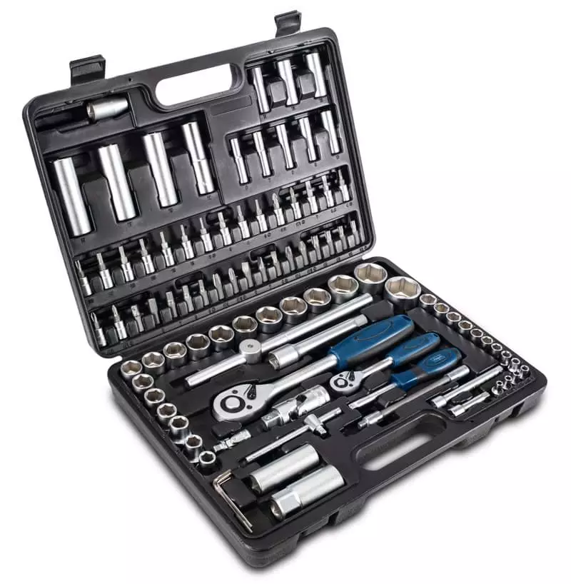 Caisse à Outils Pour Clés à Douilles SCHEPPACH TB94 - 94 Pcs - 5909307900