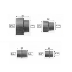 Buse D'aspiration Scheppach Pour Aspirateur - Lot De 4 Diamètres -Scheppach buse3