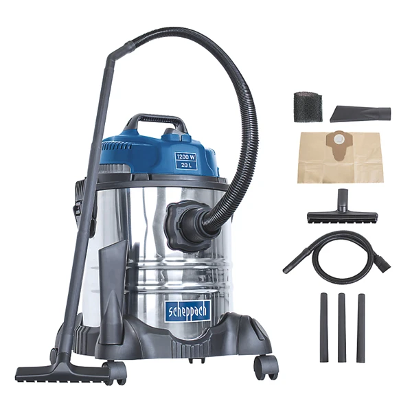 Aspirateur Eau Et Poussières Scheppach 20L 1200W - NTS20 1 Aspirateur Eau Et Poussières Scheppach 20L 1200W - NTS20